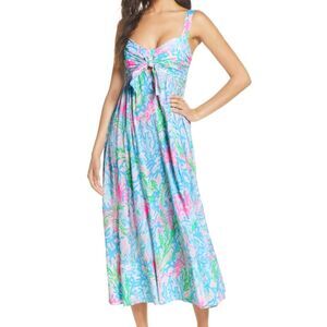 Lilly Pulitzer Coral Bay Sabrinah Midi Dress 4